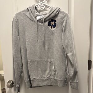Champion Gray Hoodie with Blue Logo